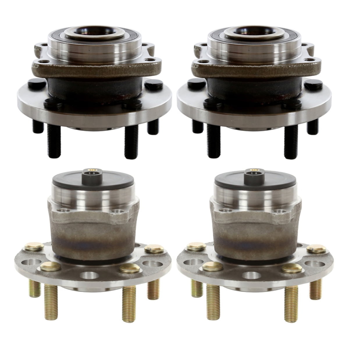 AutoShack Front and Rear Wheel Bearing Hub Assembly with ABS Set of 4 Replacement for 2007-2010 Chrysler Sebring 2011-2014 Chrysler 200 2008-2014 Dodge Avenger 2.4L 2.7L 3.5L V6 AWD FWD 5-Lug HB4X0042