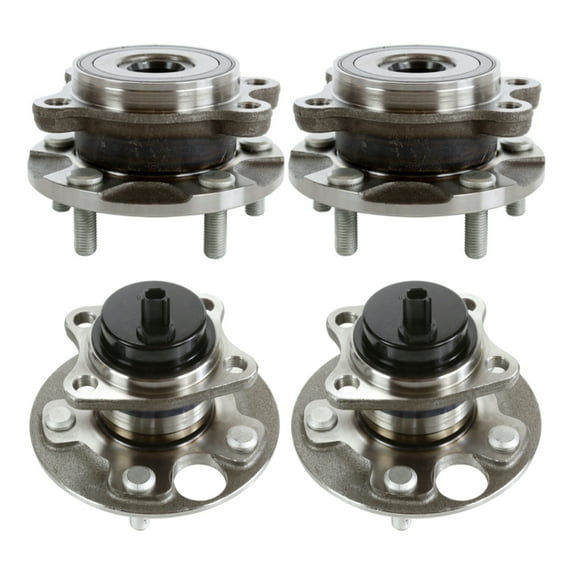 AutoShack Front and Rear Wheel Bearing Hub Assembly with ABS Set of 4 Replacement for 2008 2009 2010 2011 2012 2013 2014 2015 Scion xB 2.4L FWD 5-Lug HB4X0023