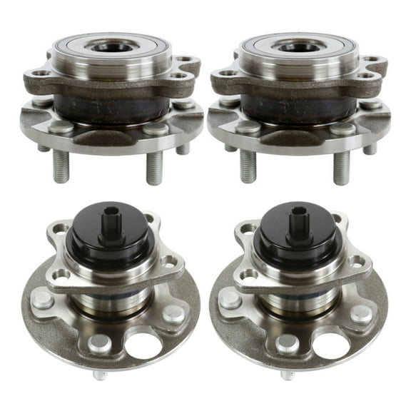 AutoShack Front and Rear Wheel Bearing Hub Assembly with ABS Set of 4 Replacement for 2008 2009 2010 2011 2012 2013 2014 2015 Scion xB 2.4L FWD 5-Lug HB4X0023