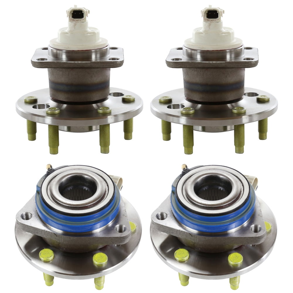 AutoShack Front & Rear Wheel Hub Bearing Assemblies with ABS | Replacement for 2006-2007 Buick Terraza 2006-2009 Chevrolet Uplander 2006-2007 Saturn Relay | 4-PC