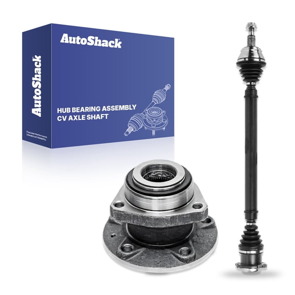 AutoShack Front Right CV Axle Shaft Wheel Hub Bearing Assembly Replacement for 2006 Volkswagen Golf FWD Passenger Side 5-Lug 5 HUB060201074