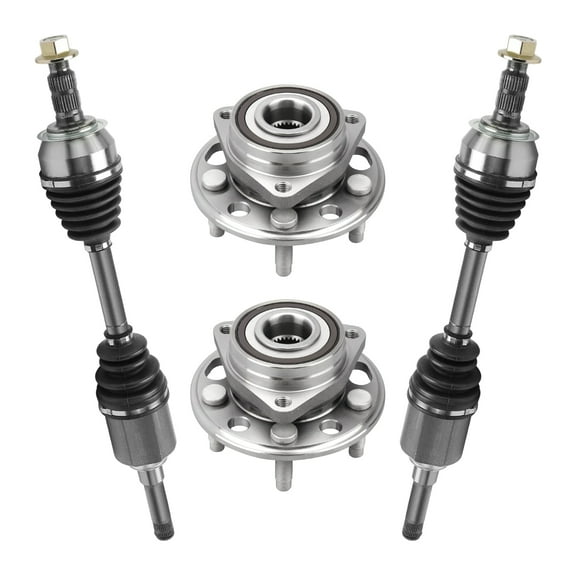 AutoShack Front Wheel Bearing Hubs CV Axles Kit Pair Replacement for 2013-2015 Chevrolet Malibu FWD 2010-2016 Buick LaCrosse AWD, FWD 2014-2017 Chevrolet Impala FWD 5-Lug 5 HUB010400445