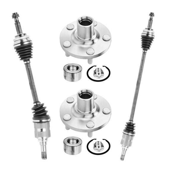 AutoShack Front CV Axle Shaft Wheel Hub Bearing Repair Kit for Toyota & Pontiac, Corolla 2009-2018 Matrix 2003-2013 Vibe 2003-2010, FWD L4 1.8L - Driver and Passenger Side - Without ABS, 5-Lug
