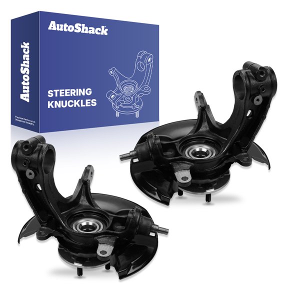AutoShack Front Loaded Steering Knuckle and Wheel Hub Bearing Assembly - Driver and Passenger Side for Honda, Accord 2013-2017, FWD L4 2.0L 2.4L V6 3.5L - without ABS