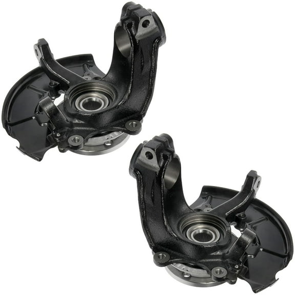 AutoShack Front Steering Knuckle and Wheel Bearing Hub Assembly 5 Lugs with ABS Set of 2 Driver and Passenger Side Replacement for 1999-2005 VW Jetta 1999-2010 Beetle 2000-2006 Golf V6 FWD KN786202PR