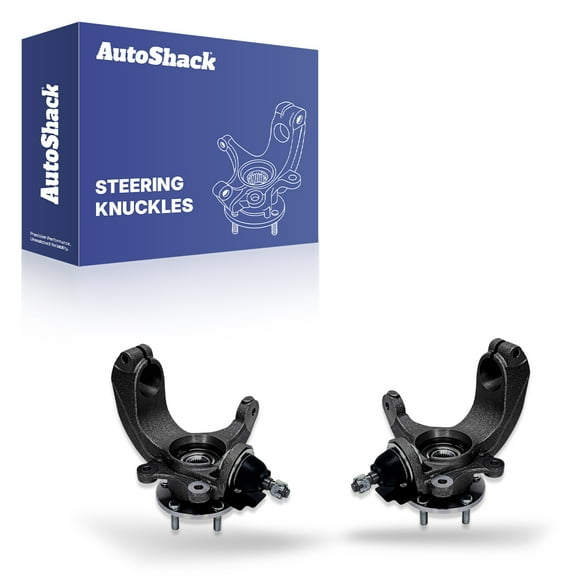 AutoShack Front Loaded Steering Knuckle and Wheel Hub Bearing Assembly - Driver and Passenger Side for Ford, Transit Connect 2010-2013, FWD L4 2.0L - with ABS