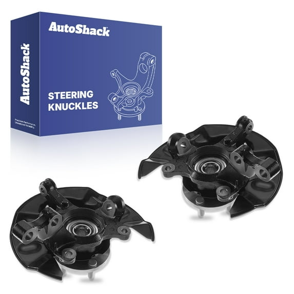 AutoShack Front Steering Knuckle for 2003-2008 Toyota Matrix 1.8L FWD | Driver & Passenger Side | 5-Lug | Wheel Bearing Hub Assembly Replacement KN798386PR