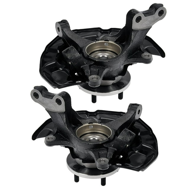 AutoShack Front Steering Knuckles and Wheel Bearing Hub Assembly 5 Lugs