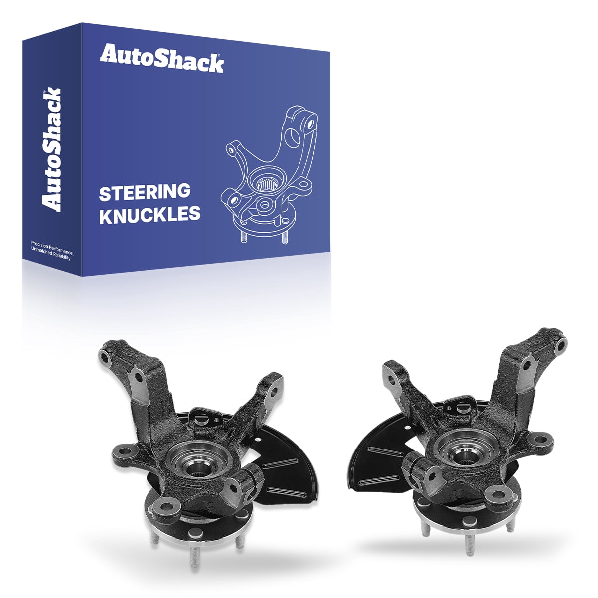 AutoShack Front Loaded Steering Knuckle and Wheel Hub Bearing Assembly - Driver and Passenger Side for Ford & Mercury, Escape 2005-2012 Mariner 2005-2011, 4WD FWD L4 2.3L 2.5L V6 3.0L - with ABS