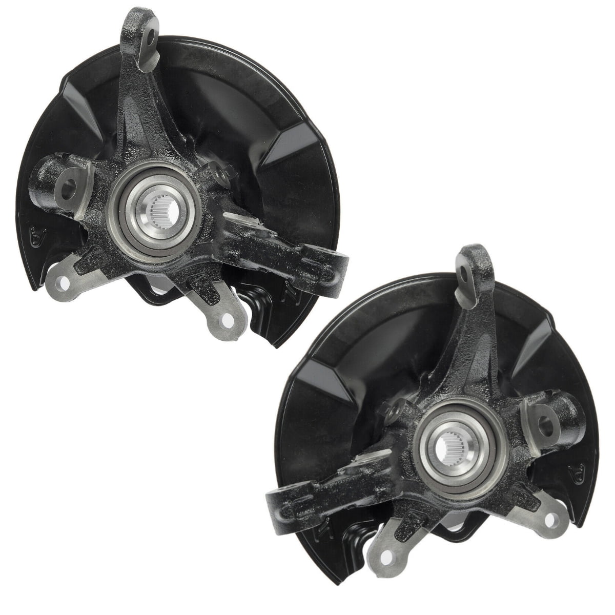 AutoShack Front Steering Knuckles and Wheel Bearing Hub Assembly 5 Lugs