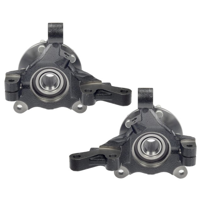 AutoShack Front Steering Knuckles and Wheel Bearing Hub Assembly 5 Lugs