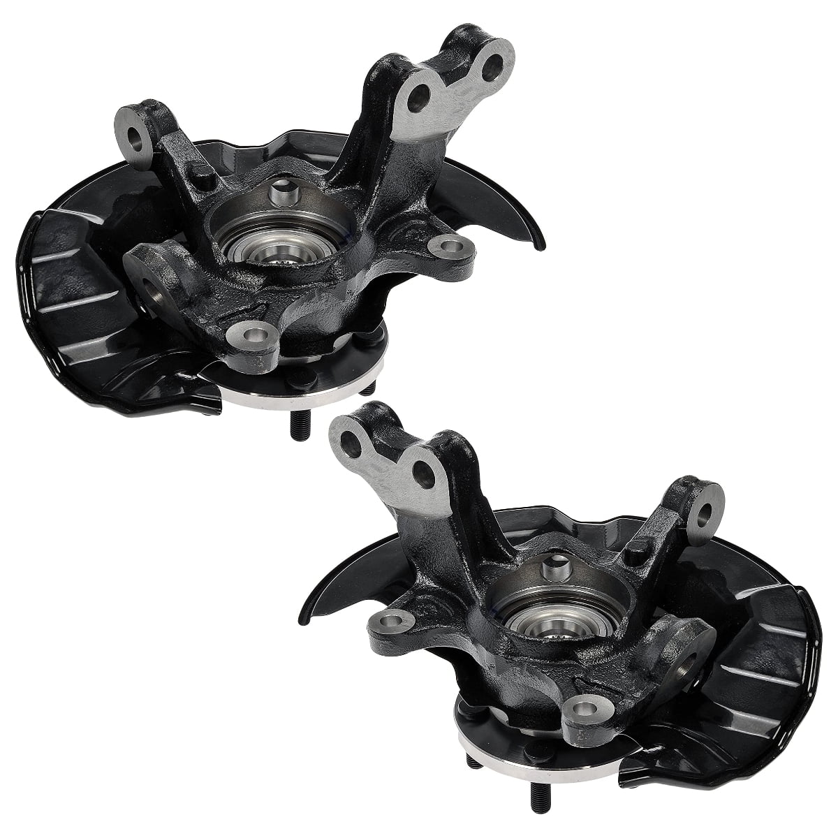 AutoShack Front Steering Knuckles and Wheel Bearing Hub Assembly 5 Lugs Set  of 2 Driver and Passenger Side Replacement for 2009 2010 2011 2012 2013