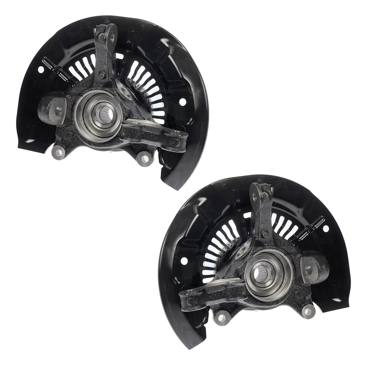 AutoShack Front Steering Knuckles and Wheel Bearing Hub Assembly 5 Lugs