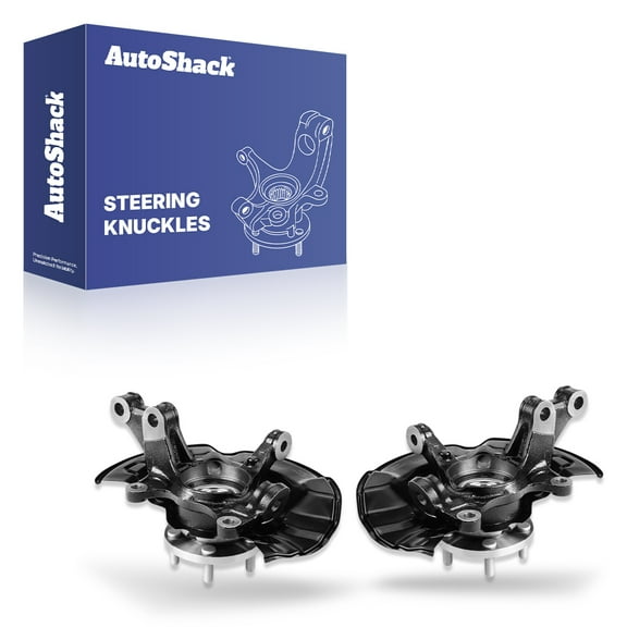 AutoShack Front Loaded Steering Knuckle and Wheel Hub Bearing Assembly - Driver and Passenger Side for Toyota, Corolla 2009-2018 Matrix 2009-2014, FWD L4 1.8L 2.4L - with ABS