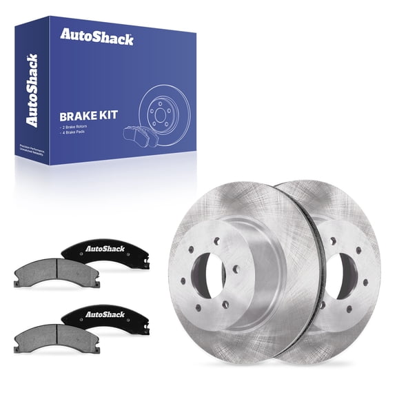 AutoShack Front Brake Rotors & Ceramic Pads for Nissan, TITAN XD 2016-2021, 4WD RWD V8 5.0L 5.6L - 14.17" (360 mm), 6-Lug