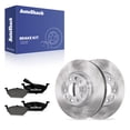 thumbnail image 1 of AutoShack Front Brake Rotors & Premium Pads for Volkswagen, Jetta 2011, 2013-2014, FWD L4 1.4L 1.8L 2.0L L5 2.5L - 11.02" (279.9 mm), 5-Lug, 1 of 5
