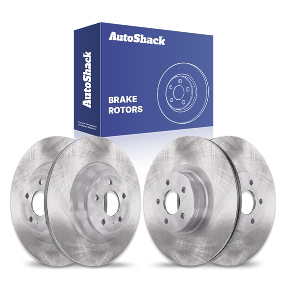 AutoShack Front & Rear Brake Rotors for Ford, Focus 2016-2018, AWD L4 2.3L