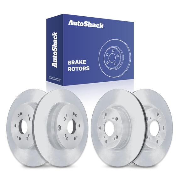 AutoShack Front & Rear Brake Rotors for Honda, CR-V 2012-2016, FWD L4 2.4L - Coated - ArmorStop