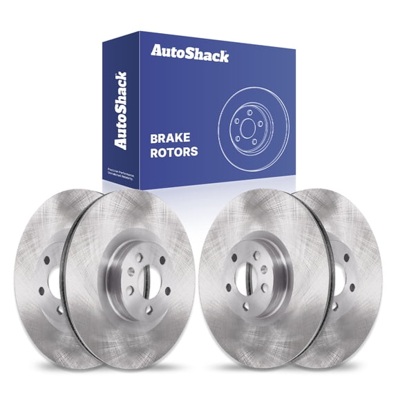 AutoShack Front & Rear Brake Rotors for Volvo, XC90 2016-2025 XC40 2020-2022 C40 Recharge 2022-2024, AWD RWD FWD L4 2.0L