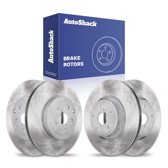 AutoShack Front & Rear Brake Rotors for Subaru, WRX STI 2018-2021, AWD H4 2.5L