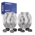 thumbnail image 1 of AutoShack Front Vented & Rear Vented Brake Rotors + Ceramic Pads 12-PC Brake Kit Replacement for 2018-2020 Audi SQ5 2018-2020 Audi A4 Quattro, 1 of 5