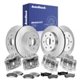 thumbnail image 1 of AutoShack Front Vented & Rear Vented Brake Rotors + Ceramic Pads + Calipers 16-PC Brake Kit Replacement for 2002 GMC Yukon XL 1500 2002 Chevrolet Suburban 1500 2002 Chevrolet Avalanche 1500, 1 of 4