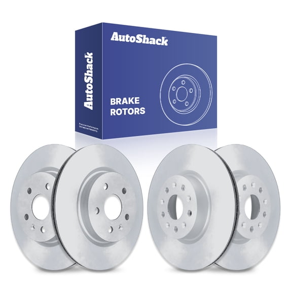AutoShack Front & Rear Brake Rotors for Chevrolet & Cadillac, Camaro 2019-2024 CT5 2020-2025 CT6 2016-2020, AWD RWD L4 2.0L V6 3.0L 3.6L V8 6.2L - Coated - ArmorStop