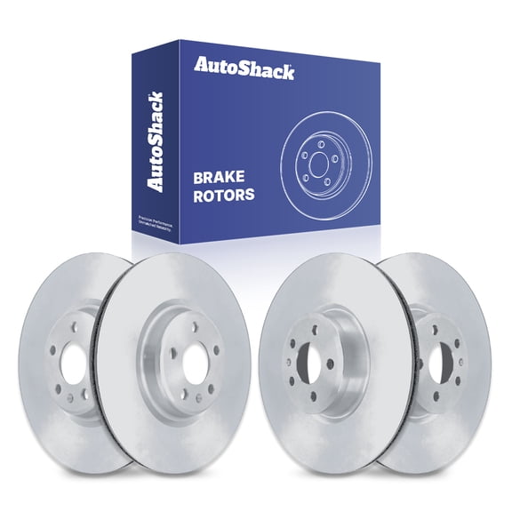 AutoShack Front & Rear Brake Rotors for Audi, Q5 2020-2025 A4 Quattro 2017-2025 A5 Sportback 2019-2025 S4 2018-2025 SQ7 2020-2025, AWD L4 2.0L V6 3.0L V8 4.0L - Coated - ArmorStop