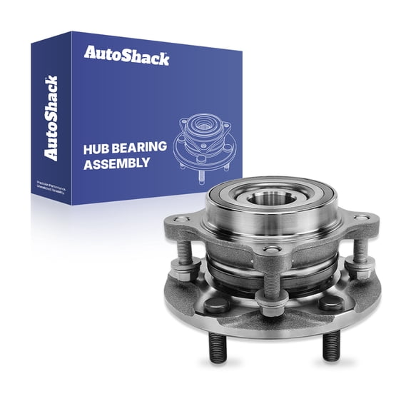 AutoShack Front Wheel Hub Bearing Assembly - Driver or Passenger Side for Toyota, Tundra 2007-2018 Sequoia 2008-2018, 4WD V6 4.0L V8 4.6L 4.7L 5.7L - 5-Lug, With ABS