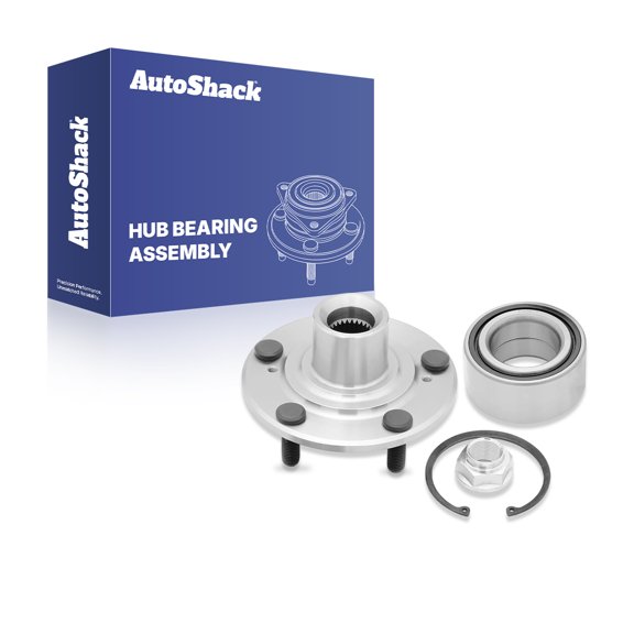 AutoShack Front Wheel Bearing and Hub Repair - Driver or Passenger Side for Honda & Acura, Civic 2006-2015 Accord 2003-2007 TL 2004-2008, FWD L4 1.8L 2.0L 2.4L V6 3.0L 3.2L 3.5L - 5-Lug, Without ABS