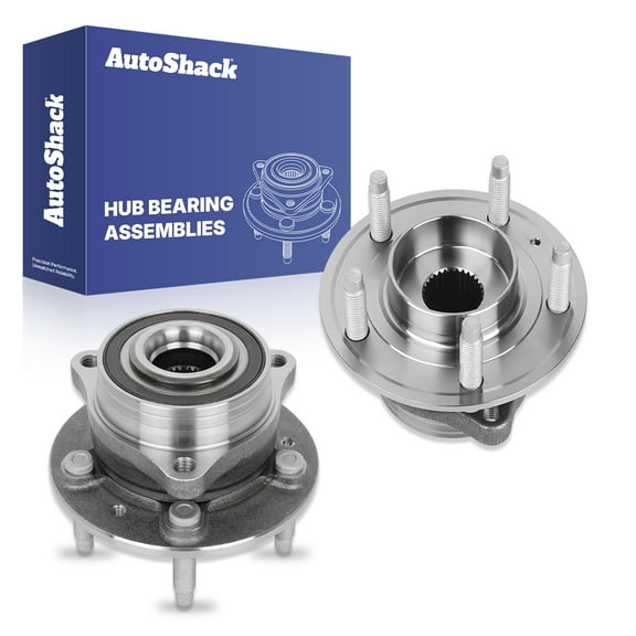 AutoShack Front Wheel Hub Bearing Assemblies with ABS Replacement for 2016-2019 Chevrolet Malibu 2-PC