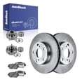thumbnail image 1 of AutoShack Front Vented Brake Rotors + Ceramic Pads + Hub Bearing Assembly 8-PC Brake Kit Replacement for 2004-2006 Toyota Camry 10.83" (275 mm), 1 of 5
