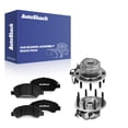 thumbnail image 1 of AutoShack Front Ceramic Brake Pads + Wheel Hub Bearing Assemblies with ABS Replacement for 2007 GMC Sierra 1500 Classic 2005-2006 GMC Sierra 1500 6-PC Kit, 1 of 4