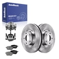 thumbnail image 1 of AutoShack Front Brake Rotors, Ceramic Pads & Hub Bearing Assemblies for Nissan, Murano 2009-2011, AWD FWD V6 3.5L - 12.59" (319.7 mm), 5-Lug, 1 of 5