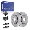 thumbnail image 1 of AutoShack Front Vented Brake Rotors + Ceramic Pads + Hub Bearing Assembly 8-PC Brake Kit Replacement for 2012-2020 Dodge Journey 13.03" (331 mm), 1 of 5