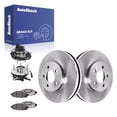 thumbnail image 1 of AutoShack Front Brake Rotors Ceramic Brake Pads Wheel Bearing Hub Assembly | Replacement for Lincoln Town Car 2005-2011 Ford Crown Victoria 2005-2011 Mercury Grand Marquis RWD | 8-PC Brake Kit, 1 of 5