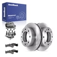 thumbnail image 1 of AutoShack Front Vented Brake Rotors + Ceramic Pads + Hub Bearing Assembly 8-PC Brake Kit Replacement for 2007-2010 Chevrolet Silverado 2500 HD 2007-2010 GMC Sierra 2500 HD 12.8" (325 mm), 1 of 5