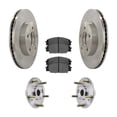 thumbnail image 1 of AutoShack Front Brake Rotors Premium Ceramic Brake Pads Wheel Bearing Hub Assembly | Replacement for 2006-2011 Honda Civic 2.0L FWD | 8-PC Brake Kit, 1 of 2