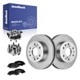 thumbnail image 1 of AutoShack Front Vented Brake Rotors + Premium Ceramic Pads + Hub Bearing Assembly 8-PC Brake Kit Replacement for 2007-2013 Chevrolet Silverado 1500 2007-2013 GMC Sierra 1500 12.99" (329.9 mm), 1 of 5
