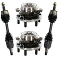 thumbnail image 1 of AutoShack Front CV Axle Shaft Wheel Hub Bearing Assembly for Nissan, Frontier 2005-2018 Xterra 2005-2015 Pathfinder 2005-2012, 4WD L4 2.5L V6 4.0L - Driver and Passenger Side - With ABS, 6-Lug, 1 of 4