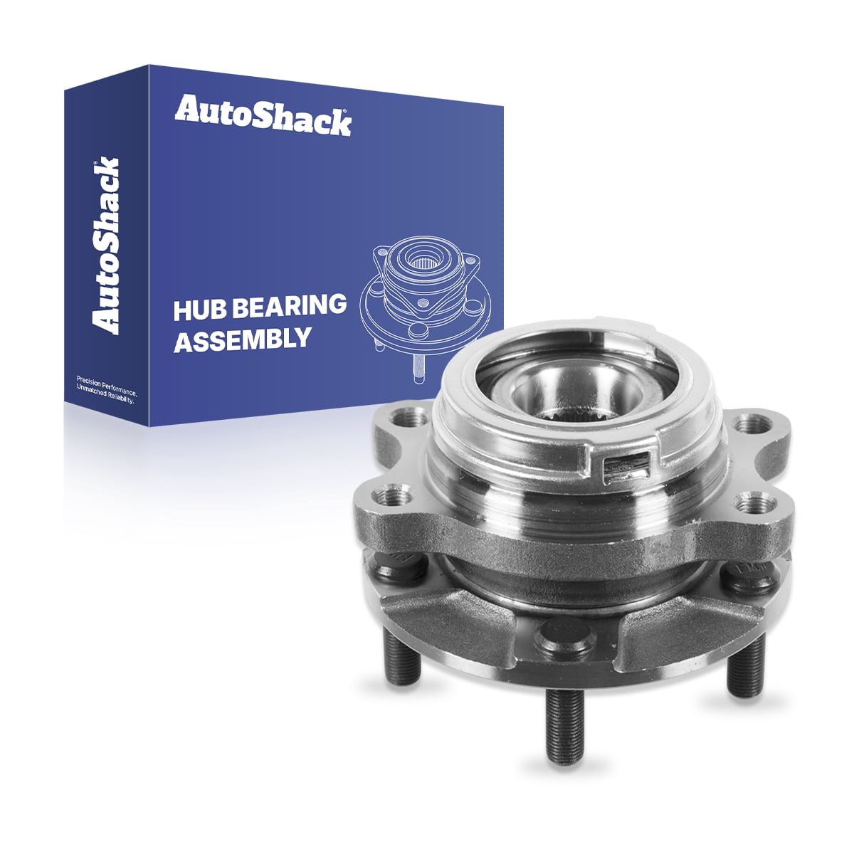 AutoShack Front Wheel Hub Bearing Assembly - Driver or Passenger Side for Nissan, Murano 2009-2014 Quest 2011-2017, AWD FWD V6 3.5L - 5-Lug, With ABS