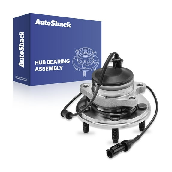 AutoShack Front Wheel Hub Bearing Assembly - Driver or Passenger Side for Jaguar, XF 2009-2015 XJ 2010-2019 S-Type 2000-2008 XK 2010-2015, RWD AWD L4 2.0L V6 3.0L V8 4.0L 4.2L 5.0L - 5-Lug, With ABS