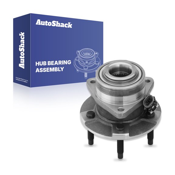 AutoShack Front Wheel Hub Bearing Assembly - Driver or Passenger Side for Saturn & Chevrolet, Vue 2002-2007 Equinox 2005-2006, AWD FWD L4 2.2L 2.4L V6 3.0L 3.4L 3.5L - 5-Lug, With ABS