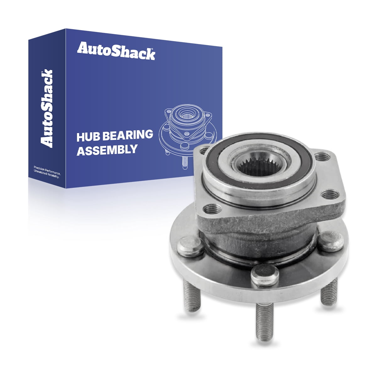 AutoShack Front Wheel Hub Bearing Assembly - Driver or Passenger Side for Subaru, Outback 2005-2014 Forester 2009-2014 Impreza 2008-2014, AWD H4 2.0L 2.5L H6 3.0L 3.6L - 5-Lug, With ABS