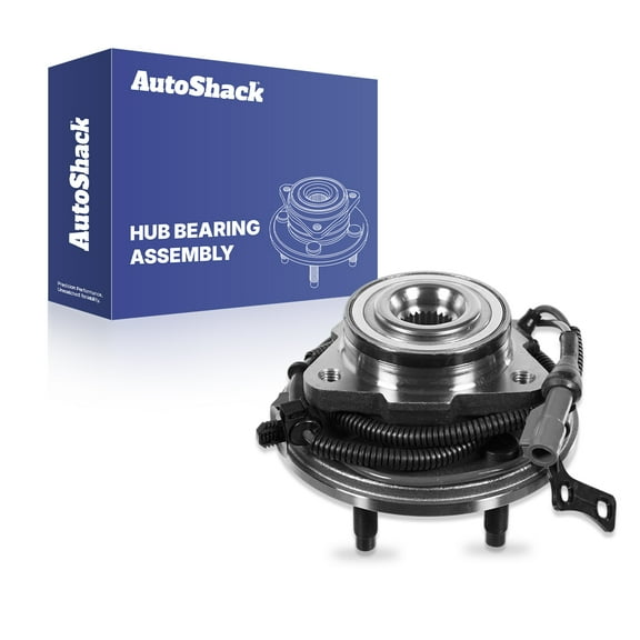 AutoShack Front Wheel Hub Bearing Replacement for 2006 2007 2008 2009 2010 Ford Explorer 2007-2010 Explorer Sport Trac 2006-2010 Mercury Mountaineer 4.0L 4.6L V6 V8 4WD AWD RWD 5-Lug HB615080