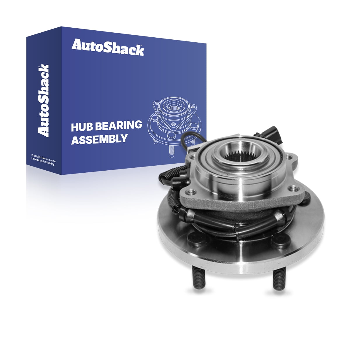 AutoShack Front Wheel Hub Bearing Assembly - Driver or Passenger Side for Dodge & Chrysler, Grand Caravan 2008-2011 Town & Country 2008-2011, FWD V6 3.3L 3.6L 3.8L 4.0L - 5-Lug, With ABS