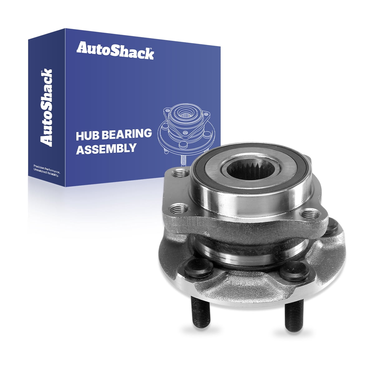 AutoShack Front Wheel Hub Bearing Assembly - Driver or Passenger Side for Subaru, Forester 2014-2018 Crosstrek 2016-2021 Impreza 2014-2023 XV Crosstrek 2014-2015, AWD H4 2.0L 2.5L - 5-Lug, With ABS