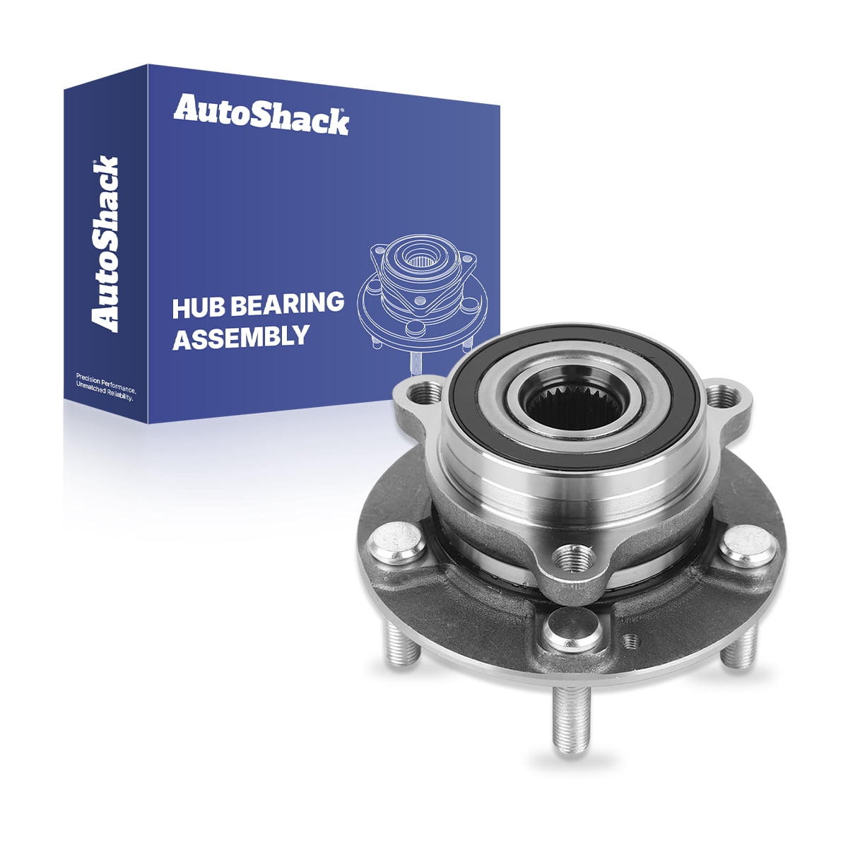 AutoShack Front or Rear Wheel Hub Bearing Assembly - Driver or Passenger Side for Hyundai & Kia, Elantra 2017-2023 Kona 2018-2023 Forte 2019-2022, FWD AWD L4 1.4L 1.6L 2.0L - 5-Lug, Without ABS