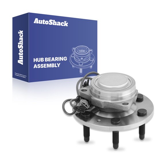 AutoShack Front Wheel Hub Bearing Assembly - Driver or Passenger Side for Chevrolet & GMC, Silverado 1500 2007-2013 Sierra 1500 2007-2013, RWD V6 4.3L V8 4.8L 5.3L 6.0L 6.2L - 6-Lug, With ABS