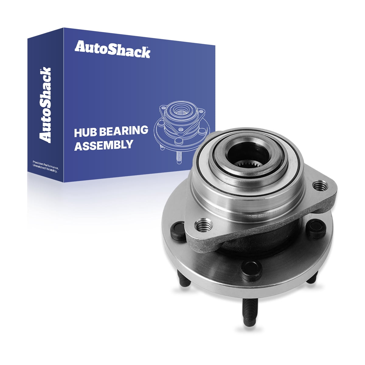 AutoShack Front Wheel Hub Bearing Assembly - Driver or Passenger Side for Chevrolet, HHR 2006-2008, FWD L4 2.2L 2.4L - 5-Lug, Without ABS